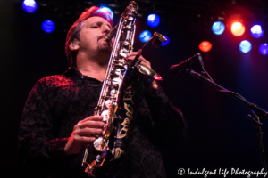 Tower of Power tenor saxophone player Tom Politzer playing live at Star Pavilion inside of Ameristar Casino Hotel Kansas City on August 25, 2018.