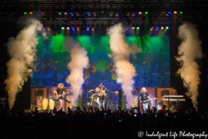 The Bret Michaels Band performing live in concert at Star Pavilion inside of Ameristar Casino Hotel Kansas City on September 15, 2018.