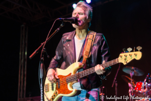 Exile bass guitar player Sonny LeMaire of Exile performing live in concert at Jonson County Old Settlers in Olathe, KS on September 8, 2018.