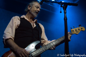 Lead singer and bass player Steve Kilbey of The Church in performance at recordBar in Kansas City, MO on October 14, 2018.