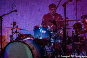 Drummer Tim Powles of The Church live in concert at recordBar in Kansas City, MO on October 14, 2018.