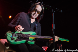 Pioneering rock artist and record producer Todd Rundgren performing live in concert at CrossroadsKC in Kansas City, MO on September 22, 2018.