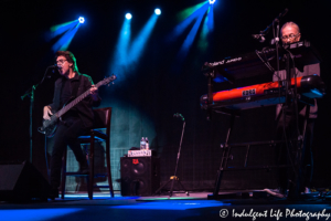 Bass guitarist Kasim Sulton and keyboard player Greg Hawkes performing live in concert with Todd Rundgren at CrossroadsKC on September 22, 2018.