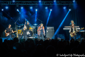 Eddie Money performing with daughter Jesse Money and band at Prairie Band Casino in Mayetta, KS on December 13, 2018.