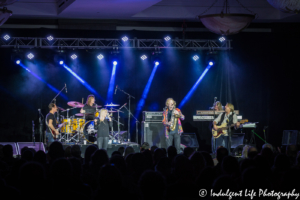 Eddie live in concert on the saxophone with his band at Great Lakes Ballroom inside of Prairie Band Casino in Mayetta, KS on December 13, 2018.