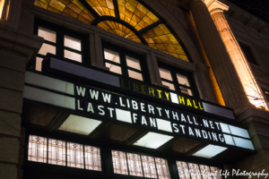 Marquee at Liberty Hall in Lawrence, KS featuring Last Fan Standing on November 15, 2018.