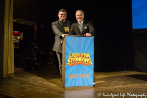 Creator Steve Sellery with producer Robby Roberts of Last Fan Standing at Liberty Hall in Lawrence, KS on November 15, 2018.