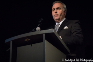 Creator Steve Sellery of Last Fan Standing live at Liberty Hall in Lawrence, KS on November 15, 2018.