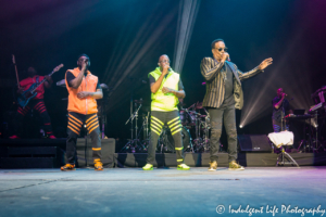 R&B artist Charlie Wilson singing live with his band at Municipal Auditorium in Kansas City, MO on Valentine's Day 2019.