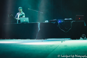 DJ mixing tracks before the Color Me Badd set at Star Pavilion inside of Ameristar Casino in Kansas City, MO on March 2, 2019.