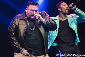 Color Me Badd members Bryan Abrams and Adam Emil performing together at Ameristar Casino's Star Pavilion in Kansas City, MO on March 2, 2019.