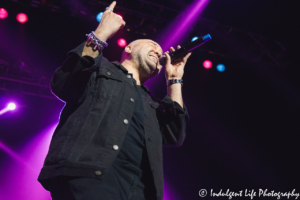 Color Me Badd tenor vocalist and dancer Mark Calderon live in concert at Star Pavilion inside of Ameristar Casino in Kansas City, MO on March 2, 2019.