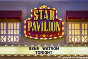 Star Pavilion marquee at Ameristar Casino Hotel Kansas City featuring real country music legend Gene Watson on February 23, 2019.