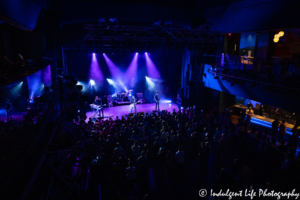 English guitarist Johnny Marr performing live in concert on his U.S. "Call the Comet" tour at VooDoo Lounge inside Harrah's North Kansas City Casino & Hotel on May 15, 2019.