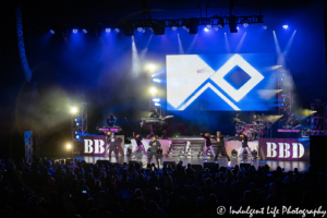 Bell Biv DeVoe members performing on the RBRM "4 the Love of It" concert tour stop at Kansas City's Starlight Theatre on May 9, 2019.