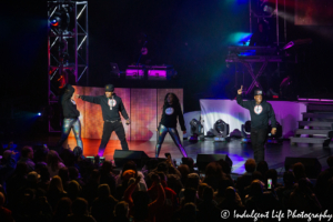 Ricky Bell and Mike Bivins of RBRM in concert together at Starlight Theatre in Kansas City, MO on May 9, 2019.