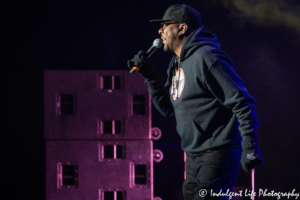 R&B artist Bobby Brown performing live with RBRM at Starlight Theatre in Kansas City, MO on May 9, 2019.