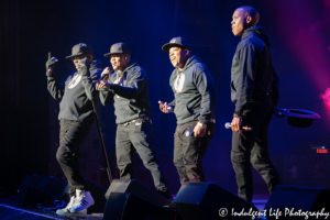 RBRM members Bobby Brown, Ricky Bell, Mike Bivins and Ronnie DeVoe performing together at Starlight Theatre in Kansas City, MO on May 9, 2019.