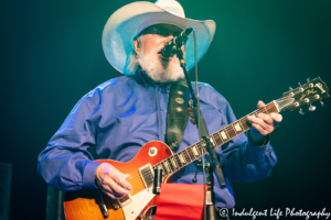 Country music superstar Charlie Daniels in a live performance on the "Outlaws & Renegades" tour stop at Silverstein Eye Centers Arena in Independence, MO on May 25, 2019.