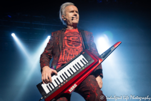 Howard Jones live in concert on the keytar at Star Pavilion inside of Ameristar Casino in Kansas City, MO on June 22, 2019.