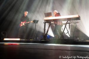 Howard Jones performing live with guitarist Robin Boult at Ameristar Casino in Kansas City, MO on June 22, 2019.