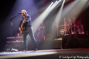 Country music's Travis Tritt live on stage at SEC Arena in the Kansas City metro area of Independence, MO on May 25, 2019.