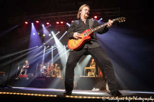 Travis Tritt guitar solo at during “Put Some Drive in Your Country” at the Kansas City metro area's SEC Arena in Independence, MO on May 25, 2019.