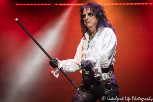 Legendary hard rocker Alice Cooper live on his "Ol' Black Eyes is Back" tour at Starlight Theatre in Kansas City, MO on July 26, 2019.