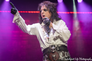 Horror-rocker Alice Cooper live in concert during his summer 2019 tour stop at Kansas City's Starlight Theatre in Kansas City, MO on July 26, 2019.