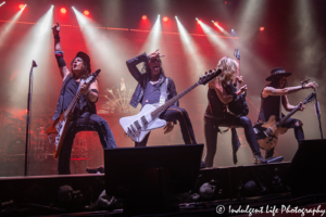 "The Godfather of Shock Rock" Alice Cooper and his band live in concert during the "Ol' Black Eyes is Back" tour stop at Starlight Theatre in Kansas City, MO on July 26, 2019.