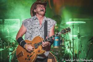 Singer-songwriter and guitarist Ted Nugent live in concert at Ameristar Casino in Kansas City, MO on August 2, 2019.