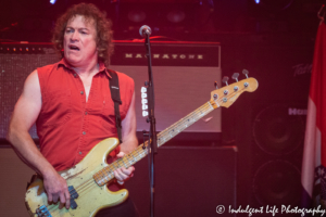 Bass guitarist Greg Smith performing with Ted Nugent at Ameristar Casino's Star Pavilion in Kansas City, MO on August 2, 2019.