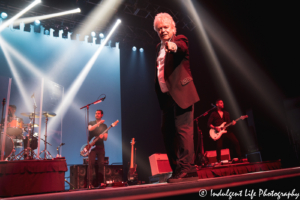 Air Supply lead singer Russell Hitchock in concert with band members Aviv Cohen, Doug Gild and Aaron Mclain at Ameristar Casino in Kansas City, MO on September 28, 2019.