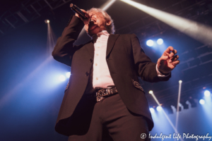 Lead vocalist Russell Hitchock of Air Supply singing live at Ameristar Casino's Star Pavilion in Kansas City, MO on September 28, 2019.