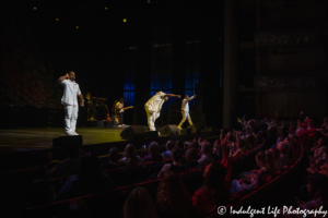 Kauffman Center Presents featured R&B group Boyz II Men live in concert at Muriel Kauffman Theatre in downtown Kansas City, MO on October 2, 2019.