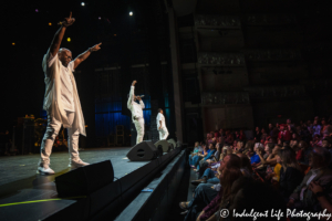 Live concert performance with legendary R&B group Boyz II Men at Muriel Kauffman Theatre in downtown Kansas City, MO on October 2, 2019.