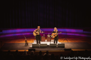 Shawn Colvin and Mary Chapin Carpenter performing live at Kauffman Center for the Performing Arts in Kansas City, MO on October 10, 2019.