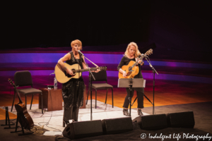 Shawn Colvin and Mary Chapin Carpenter live in concert together at Kauffman Center's Helzberg Hall in Kansas City, MO on October 10, 2019.