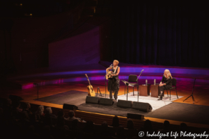 Shawn Colvin performing live in concert with Mary Chapin Carpenter at Kauffman Center's Helzberg Hall in Kansas City, MO on October 10, 2019.