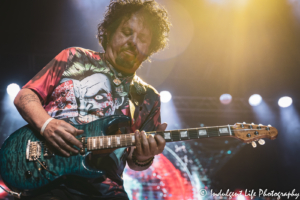 Toto guitarist Steve Lukather playing live at Uptown Theater in Kansas City, MO on September 27, 2019.