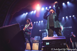 Toto lead vocalist Joseph Williams and guitar player Steve Lukather performing live at Uptown Theater in Kansas City, MO on September 27, 2019.