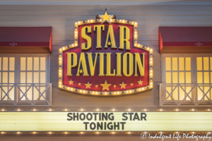 Star Pavilion marquee at Ameristar Casino in Kansas City, MO featuring Shooting Star on November 23, 2019.