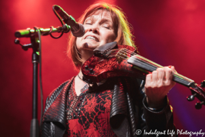 Violin player Janet Jameson of Shooting Star live in concert at Ameristar Casino Hotel Kansas City on November 23, 2019.