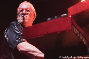 Keyboardist Dennis Laffoon of Shooting Star live in concert at Star Pavilion inside of Ameristar Casino in Kansas City, MO on November 23, 2019.