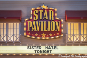 Star Pavilion marquee at Ameristar Casino in Kansas City, MO featuring Sister Hazel on November 22, 2019.