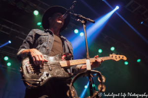 Sister Hazel bass guitarist Jett Beres performing live at Star Pavilion inside of Ameristar Casino Hotel Kansas City on November 22, 2019.