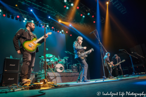 Blue Öyster Cult band members live on stage at Star Pavilion inside of Ameristar Casino Hotel Kansas City on March 6, 2020.