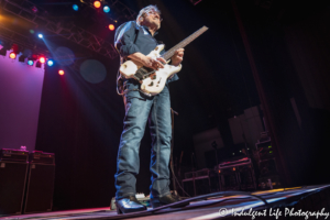 Blue Öyster Cult's Buck Dharma playing the stun guitar live at St Pavilion inside of Ameristar Casino Hotel Kansas City on March 6, 2020.