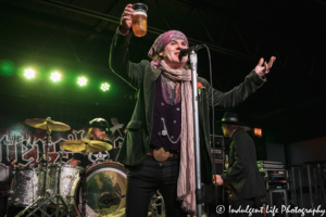 The Quireboys taking the stage at the Aftershock in Merriam, KS on March 8, 2020.