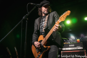 Guitarist Guy Griffin of The Quireboys playing live at the Aftershock in Merriam, KS on March 8, 2020.